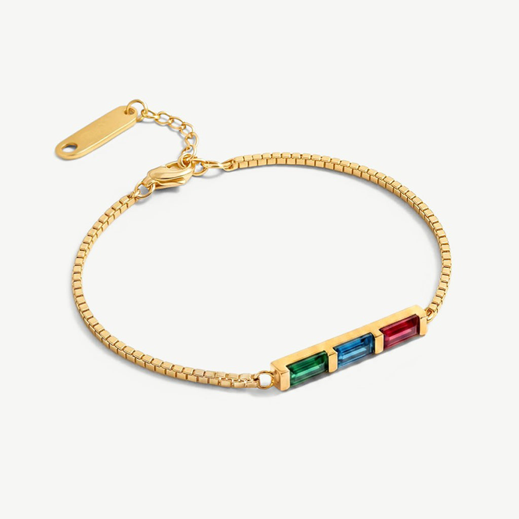 Birthstone Bar Bracelet