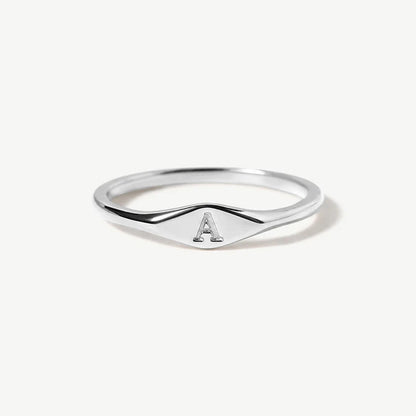Dainty Initial Ring