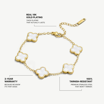 Pearl Clover Bracelet