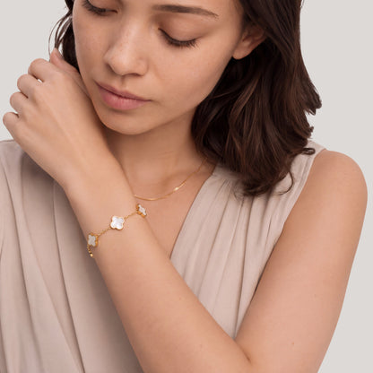 Pearl Clover Bracelet