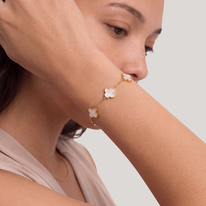 Pearl Clover Bracelet