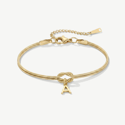 Initial Knot Bracelet