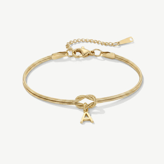 Initial Knot Bracelet