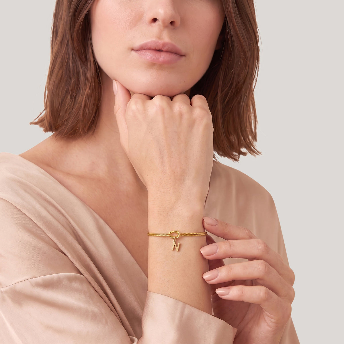 Initial Knot Bracelet