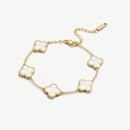 Pearl Clover Bracelet