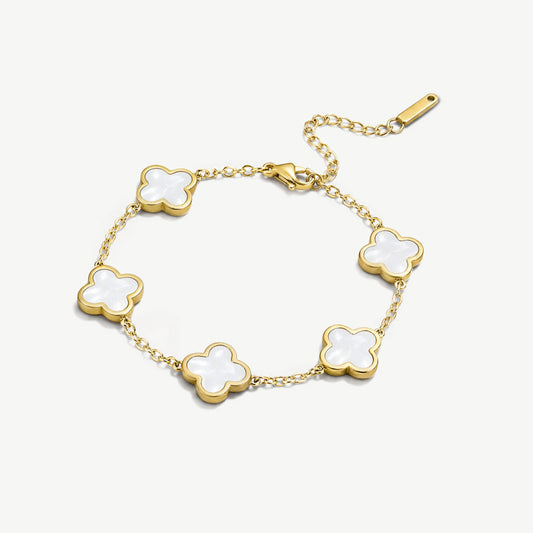 Pearl Clover Bracelet
